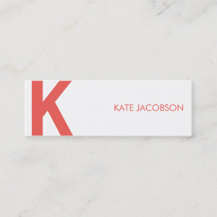 Carte d'appel chic et fin contemporaine