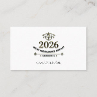 Carte D'appel Class 2026 Gold Foil Note Card / Tarjeta Graduado