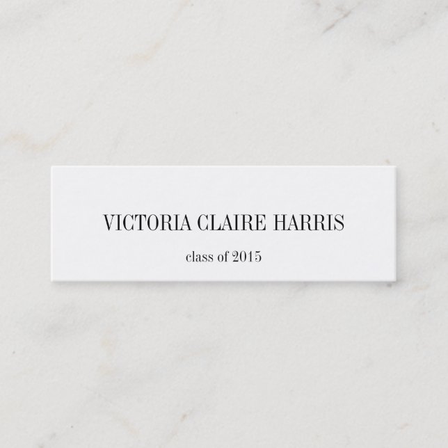 Carte D'appel Classe scolaire élevée d'insertion d'obtention du (Devant)