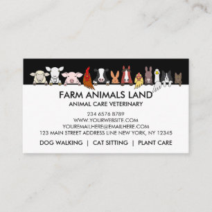 Carte D'appel Clinique pour Animaux Mixtes