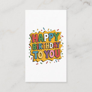 Carte D'appel Comic Burst Joyeux Anniversaire