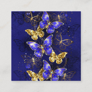 Carte D'appel Composition avec papillons de saphir