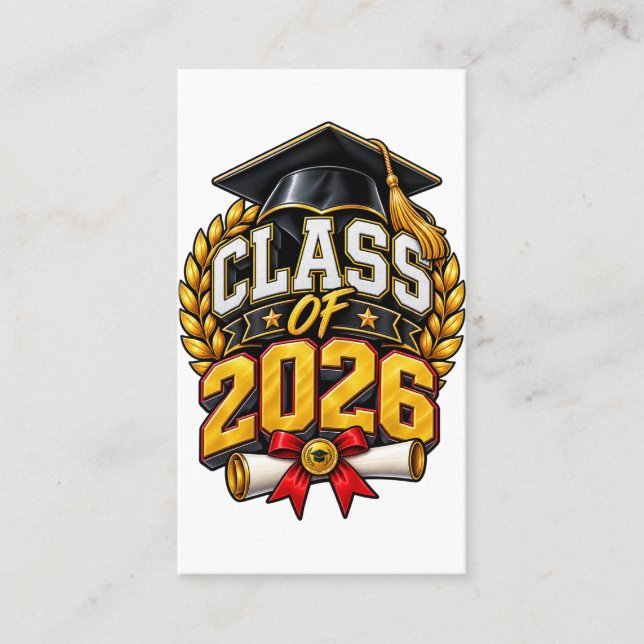 Carte D'appel Conception de célébration de remise des diplômes d (Devant)