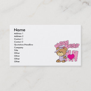 Carte D'appel conception d'ours en peluche pour la maman la plus