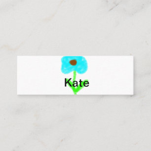 Carte D'appel Couleur d'eau bleu vert ajouter votre nom texte pe