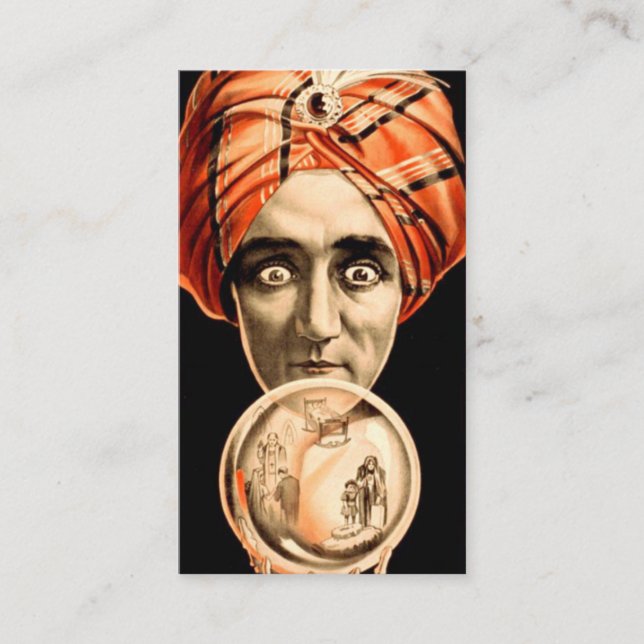 Carte d'appel Crystal Ball du caisson Fortune vint (Devant)