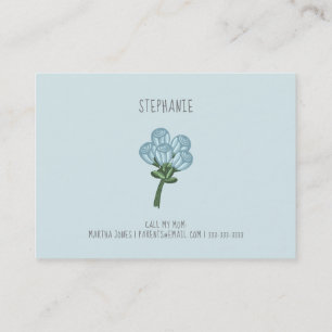 Carte d'appel de la date d'anniversaire du petit F