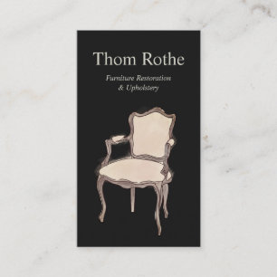 Carte d'appel de la finition et de l'Upholstery