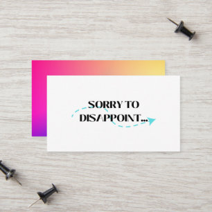 Carte D'appel Déçu