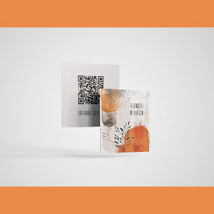 Carte d'appel des Feuilles Boho Abstraits