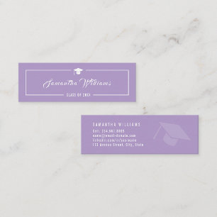 Carte D'appel Élégant Chic Minimaliste Moderne Lavande pour la R