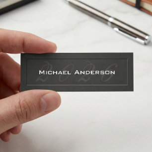 Carte D'appel Élégant Embossé Look Senior Class Graduation