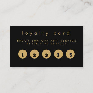 Carte D'appel Élégant Gold Cercle Nail Technicien loyauté