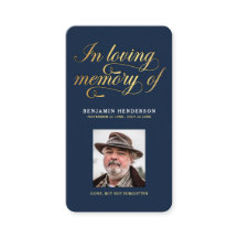 Elégante photo Sympathie funéraire prière