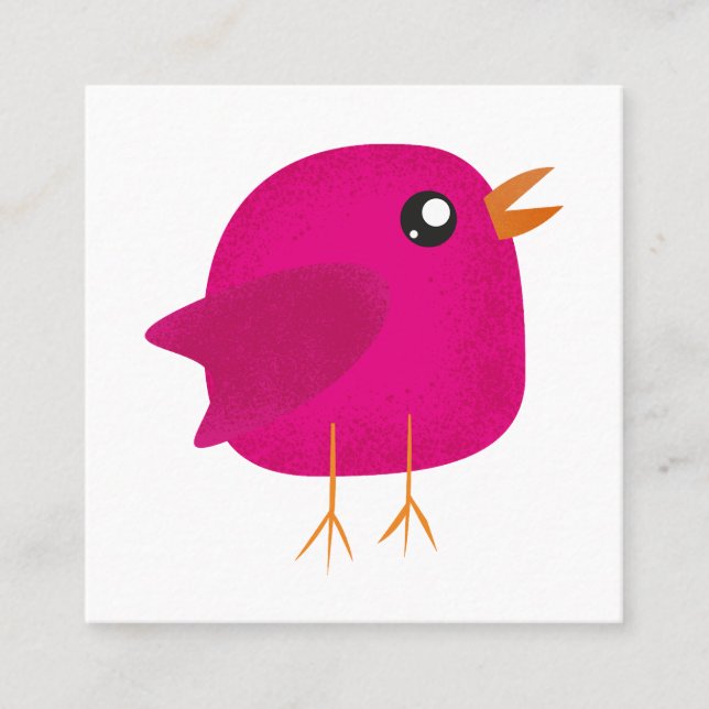 Carte D'appel Enfants oiseau mignon   (Devant)