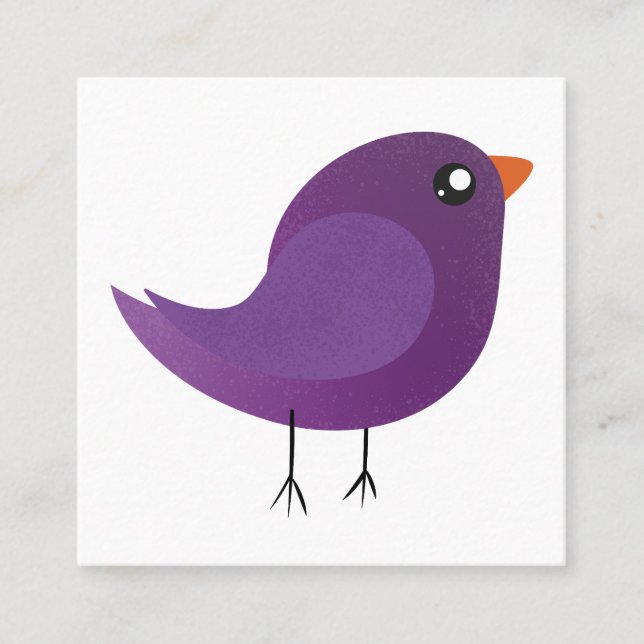 Carte D'appel Enfants oiseau mignon  (Devant)