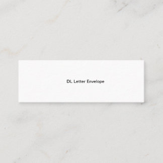 Carte D'appel Enveloppe lettre DL