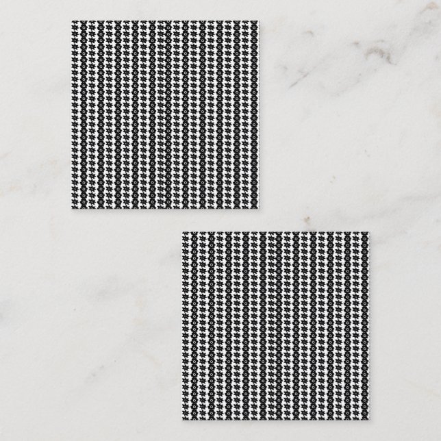 Carte D'appel Étonnant noir et blanc Abstrait points Arrière - p (Devant / Derrière)