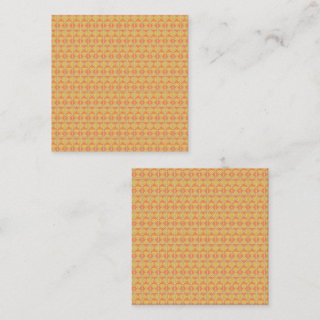 Carte D'appel Express votre style avec Vibrant orange et jaune (Devant / Derrière)