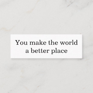 Carte D'appel Faire une différence