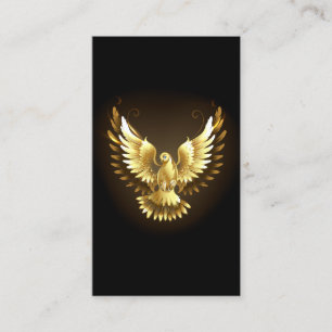 Carte D'appel Faux Gold Foil Peace Dove en noir