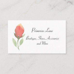 Carte d'appel Feminine Pastel Rosebud