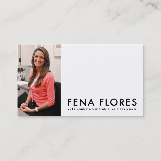 Carte D'appel féna flores : diplômé (Devant)