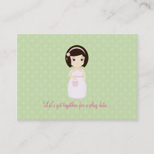 Carte D'appel Fille d'anniversaire à la table de cadeaux
