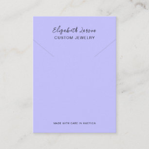 Carte D'appel Glamor Hoops Custom Logo Chic Collection Blue