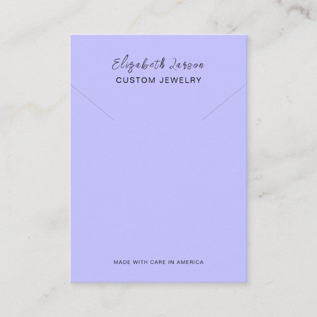 Carte D'appel Glamor Hoops Custom Logo Chic Collection Blue (Devant)