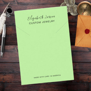 Carte D'appel Glamour Hoops Collection Chic personnalisé Olive