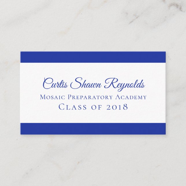 Carte D'appel Gras Moderne N'Importe Quelle Couleur Contemporain (Devant)