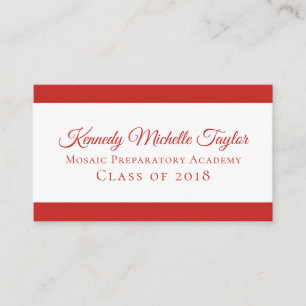 Carte D'appel Gras Moderne N'Importe Quelle Couleur Contemporain