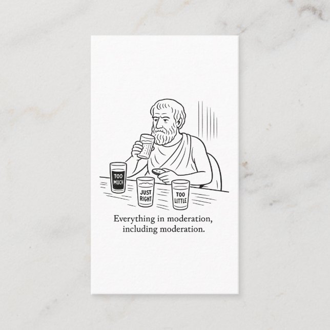 Carte D'appel Guide d'Aristote pour la modération (Devant)