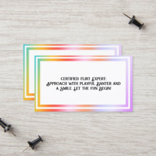 Carte D'appel Hologramme Flirtant