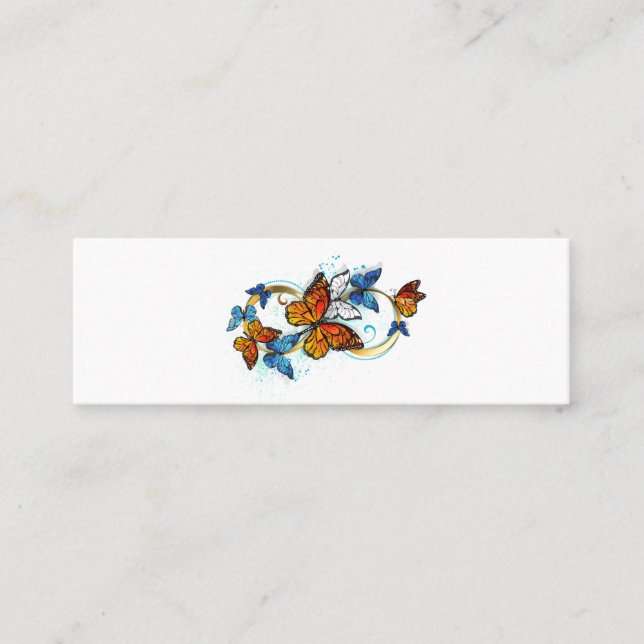 Carte D'appel Infinité de papillons monarques (Devant)