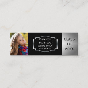 Carte D'appel Insérés de photo de classe d'emblème de diplôm