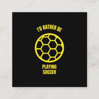 Carte D'appel Je préférerais jouer au football de football amusa