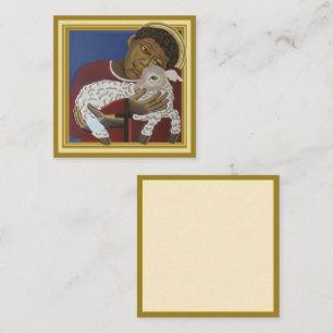 Carte D'appel Jésus enfant Bon Pasteur