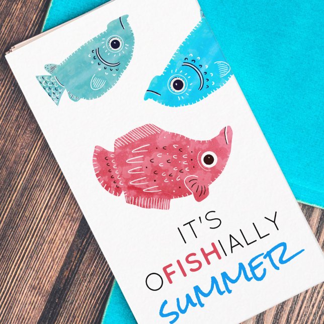 Carte D'appel Jeu de piscine Date de pause été enfants (Créateur téléchargé)