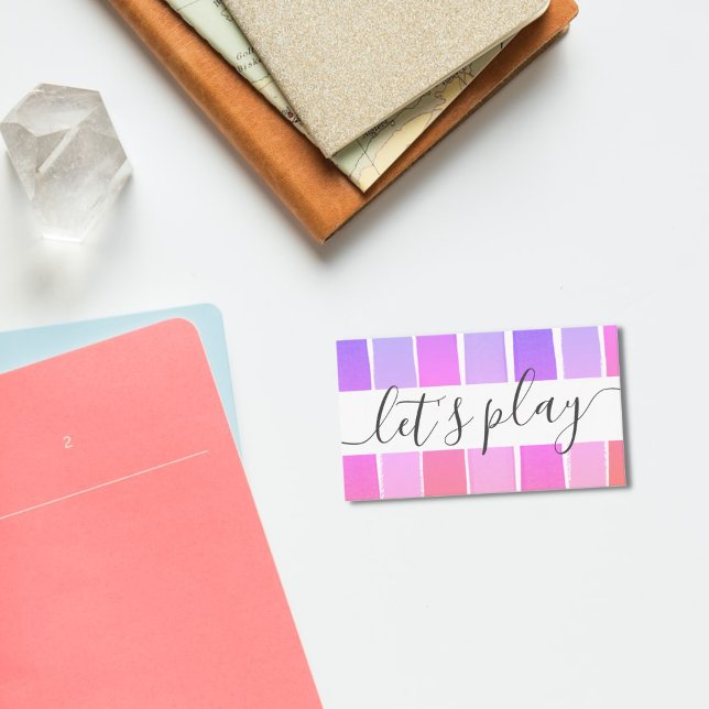 Carte D'appel Jouons Rainbow Playdate Parent Networking (Créateur téléchargé)