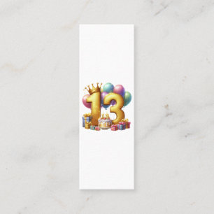 Carte D'appel Joyeux 13e anniversaire