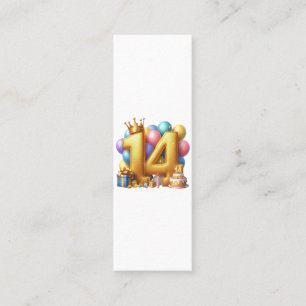 Carte D'appel Joyeux 14e anniversaire
