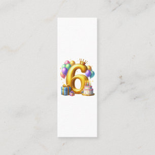 Carte D'appel Joyeux 6e Anniversaire