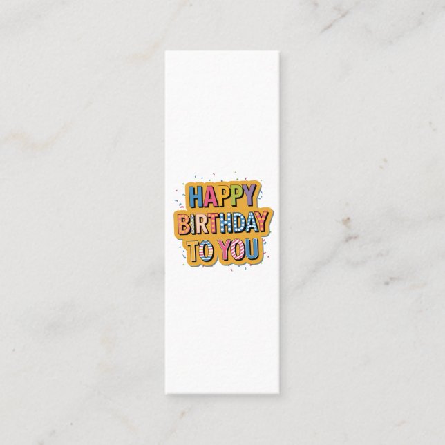 Carte D'appel Joyeux Anniversaire Motif (Devant)