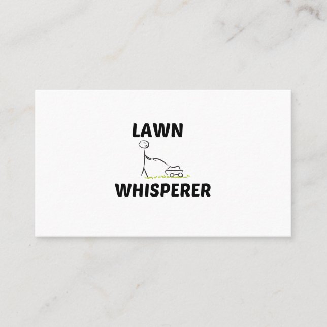 CARTE D'APPEL LAWN WHISPERER (Devant)
