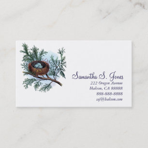 Carte D'appel Le nid vintage du joli oiseau et la télécarte