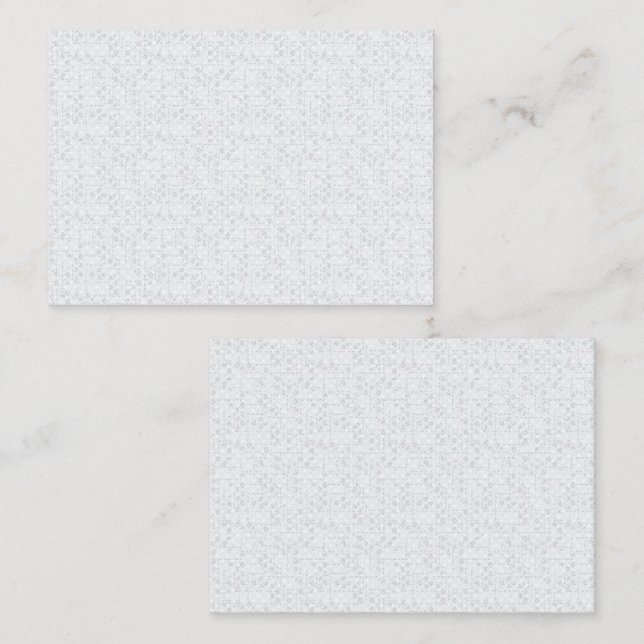 Carte D'appel Light Gray Geometric Floral Pattern (Devant / Derrière)