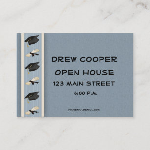 Carte D'appel L'obtention du diplôme distribuent le bleu