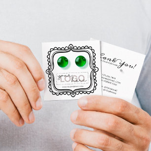 Carte D'appel Logo Doodle Boucles d'oreilles Carré Card 07 Pack 